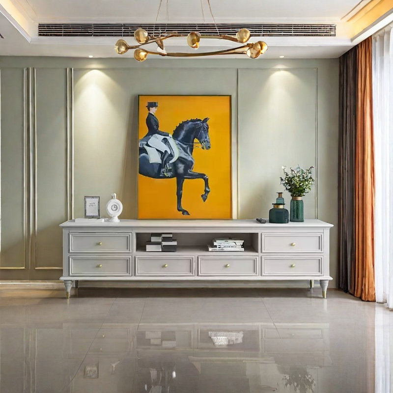 Eco-friendly painted TV cabinet