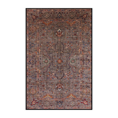 Tapis brun à motif oriental