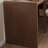 86.61"Dark walnut L-Shaped Solid Wood Office Sets