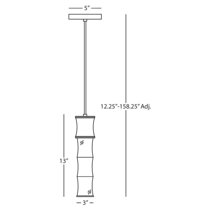 Kane 1 - Light Pendant, Bleu minuit mat / or