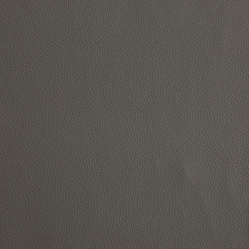 Canapé modulaire en cuir gris avec envers et pieds en bois massif, siège confortable surdimensionné
