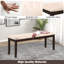 Linen Blend Upholstered Bench