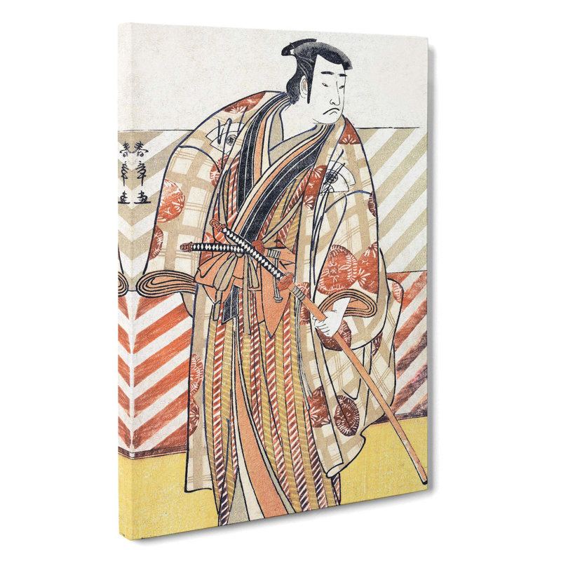 Onoe Matsusuke by Katsukawa Shunsho - Wrapped Canvas Painting, 50cm H x 35cm W x 3cm D