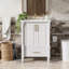Armoire de salle de bain moderne avec lavabo, avec tiroir et structure ouverte à l'arrière-476258907