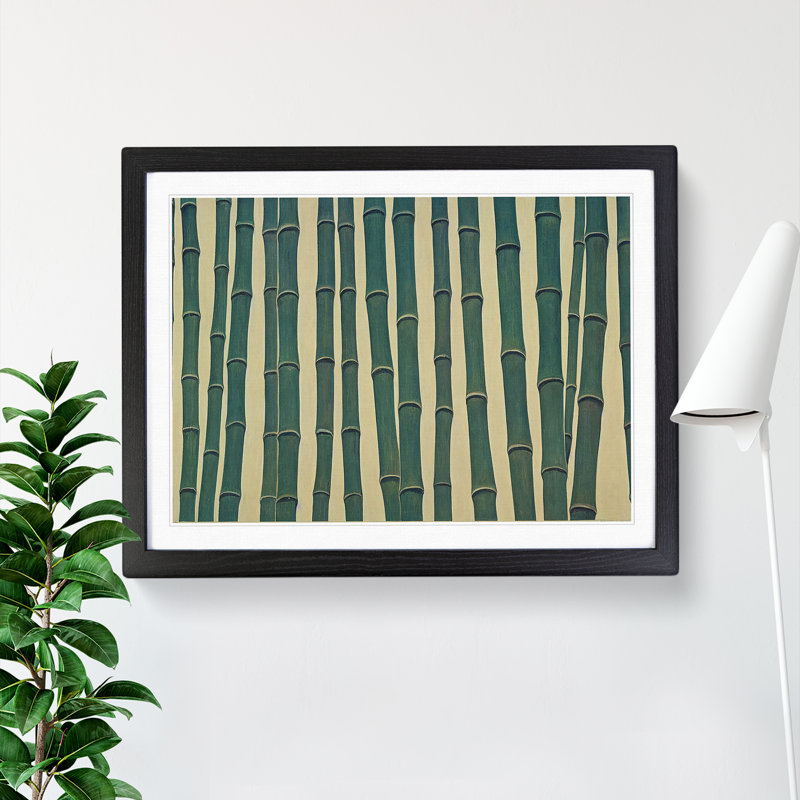 Stimulating Bamboo Forest - Framed Print, Black, 34cm H x 46cm W x 2cm D