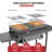 2 Burner Outdoor Propane Camp Stove, 150,000 BTU Portable Gas Cooker with 4 Wheels for Backyard, Camping & Outdoor Cooking