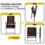 Chaise de patio pliante portative