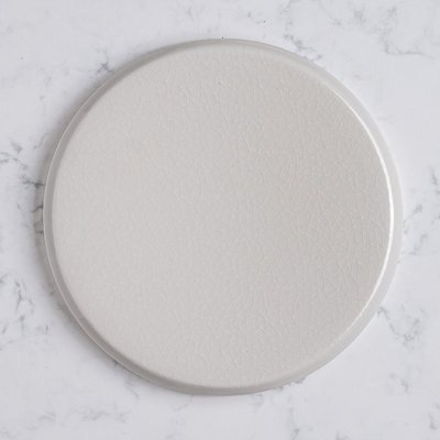 Fabric Crackle Premium Porcelain Slide Plate | White | Pack of 6 | Microwave & Dishwasher Safe