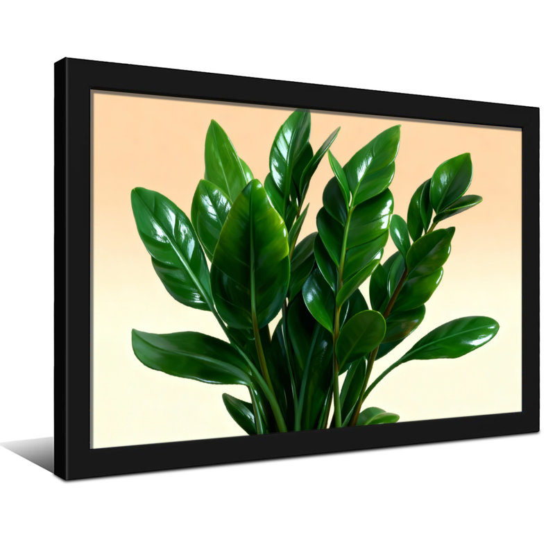 «Plants & Flowers Green Leaves Plant», reproduction d'art, H 16 po x l 24 po, Toile tendue, Ne s’applique pas