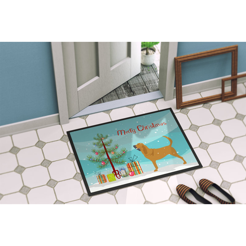 Tapis de porte d’intérieur anti-dérapant bloodhound, Rectangle 2 pi x 3 pi