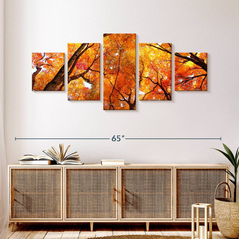 Auvent d'automne érable, H 24 po x l 55 po