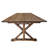 Eternity Rectangular Solid Pine Farm Dining Table with Folding X-Style Legs-88870831-88870827