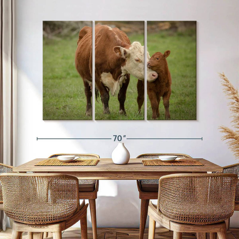 Brampt Motherly Cow, 42" H x 65" W