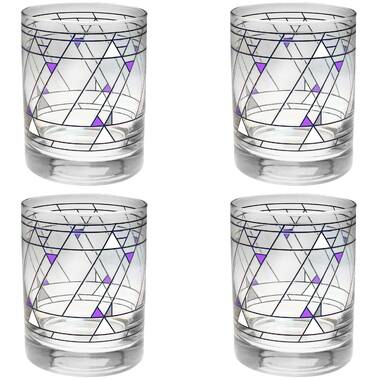 Frank Lloyd Wright April Showers Tumbler Glasses - 11 Ounce - Set of 2