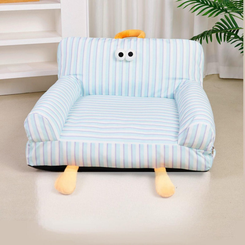 Canapé-lit nid de chat,  Bleu, Grande taille: L 19,69 po x l 23,62 po