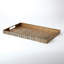 Kokoro Etched Rectangular Tray-Brass-60070924