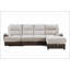 Canapé modulaire beige / brun Kia avec Po et USB