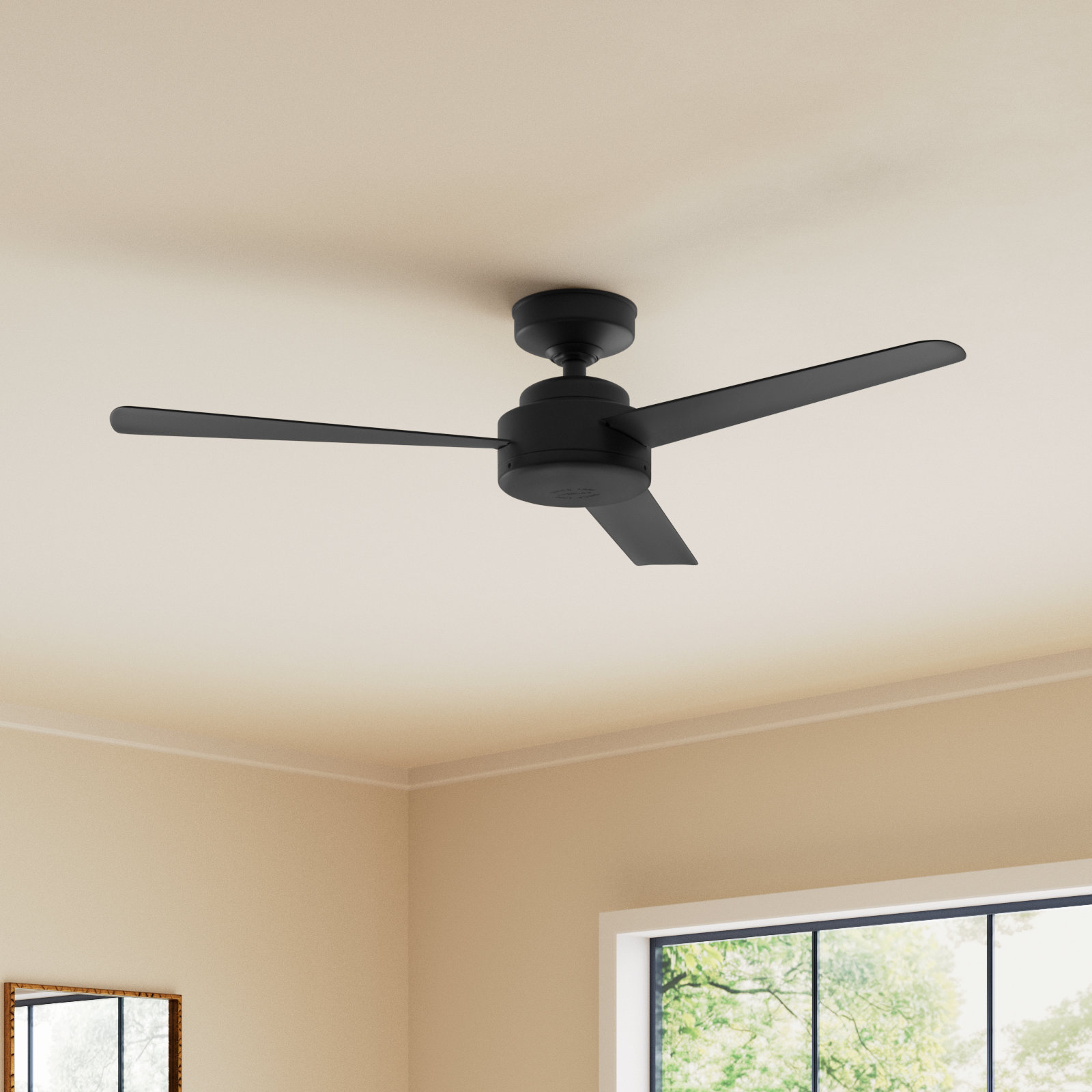 Presto 52" Ceiling Fan, Black