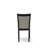5-Piece Kitchen Table Set Contains a Cement Wooden Table and 4 Cream Linen Fabric Upholstered Chairs with High Back - Wire Brushed Linen White.-85692390-85692387