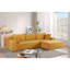 Canapé modulaire convertible en velours côtelé CozyForm, canapé confortable moderne avec rembourrage en mousse, canapé-lit modulaire confortable pour le salon, la chambre à coucher, aucun assemblage requis - Orienté vers la droite-130464307-130464310-130464314