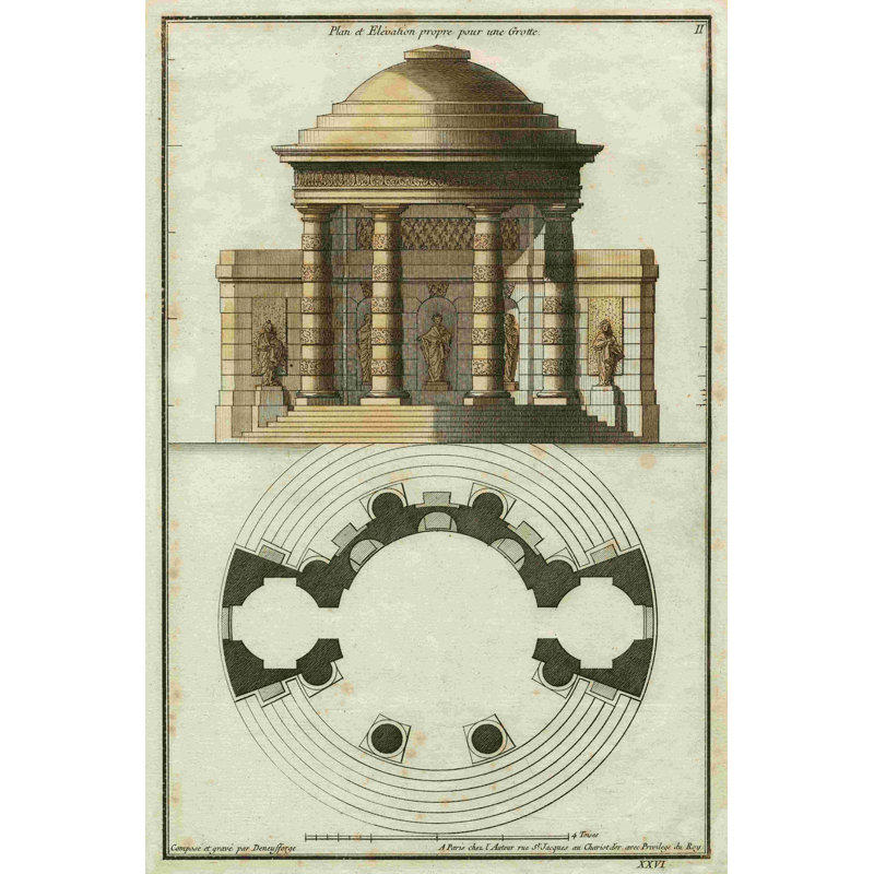 Deneufforge Architecture II, H 18 po x l 12 po