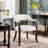 Swivel Tufted Dining Chairs With Casters And Arms-105846494-105846496-130021430