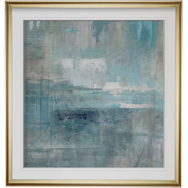 «Bay View» - reproduction d'art, H 23 po x l 23 po x p 1,5 po, Cadre doré