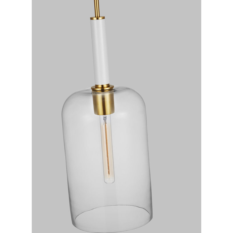 Luminaire suspendu cylindrique Emilia, Bronze brillant