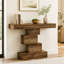 42 Inch Console Table, Narrow Entryway Table with Geometric Base-133524570-133524571-133524574