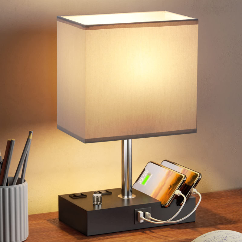 Lampe de bureau USB, Fully, 13.39" H x 4.69" W x 7.91" D