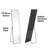 59" x 16" Aluminum Alloy Full Length Mirror, Rectangle Wall or Floor Standing Mirror with Stand-112878651-112878650-112878652