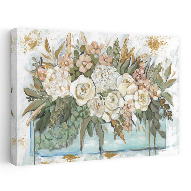Boîte de fleurs, art floral abstrait contemporain, H 40 po x l 60 po