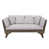 Light Gray Cushion/Gray Frame