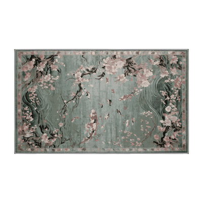 Machine Washable Brown Area Rug