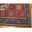 Sensational Red and Blue Color with Geometric Design Antique Caucasian Rug