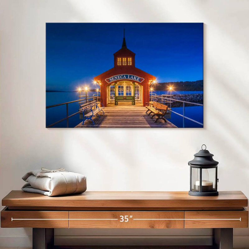 Seneca lake pier Aletra, H 24 po x l 36 po