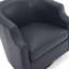 30,13 po Largeur du colis Fauteuil pivotant en cuir bleu minuit - Confort