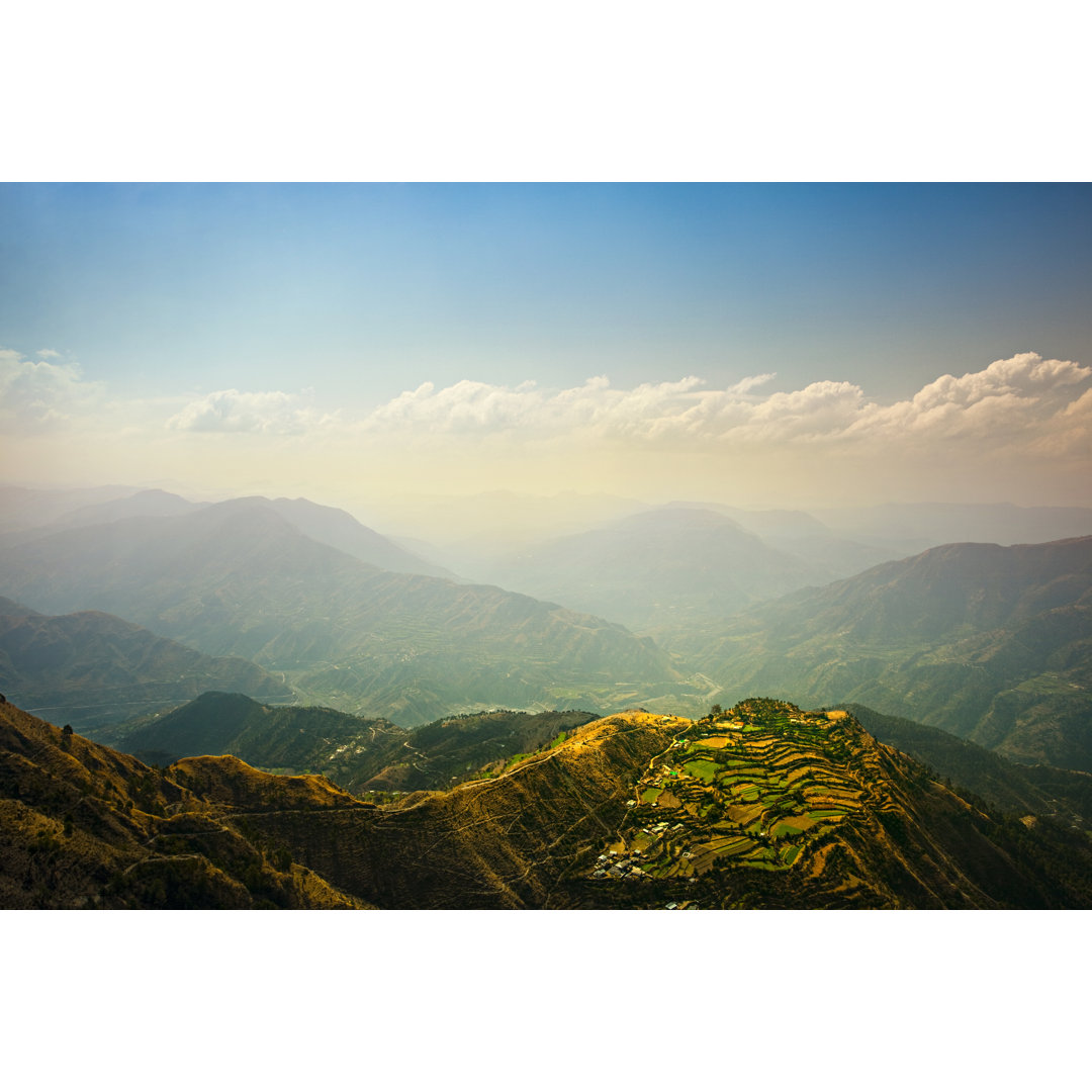 Blick auf die Berge in Chail - Druck