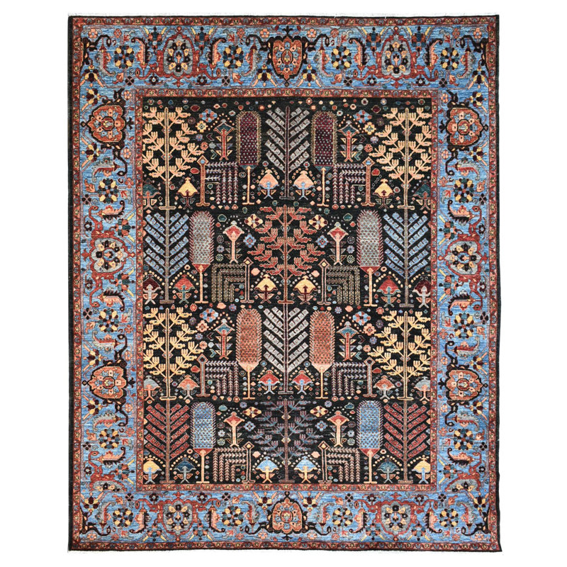 Tapis noir nouvel âge New Turkmen