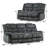 2 - Piece Contemporary and Overstuffed Manual Reclining Living Room Set-105189277
