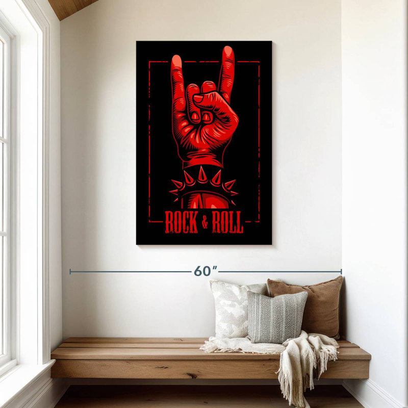Abarca Red Rock N Roll, H 45 po x l 30 po