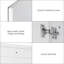 Delvecchio Surface Mirrored Bathroom Cabinets with Mirror and 2 Adjustable Shelves