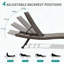 Chaise longue d'extérieur en osier 2 pièces