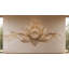 Murale fleur de lotus, papier peint beige Yoga, décor de studio de bien-être Zen, décalcomanie murale de salle de spa, art de la méditation 637MV-1140910110