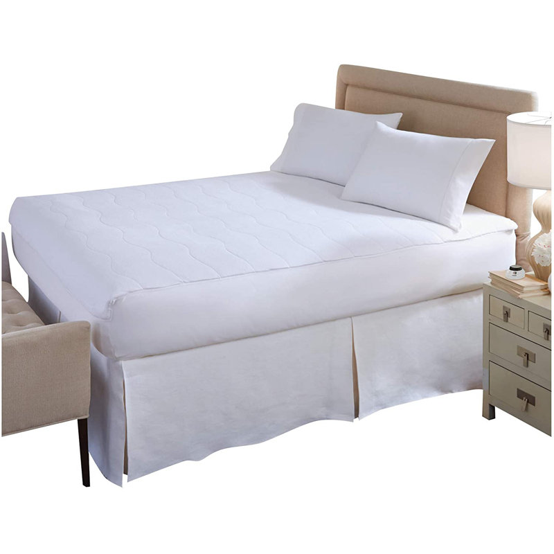 Softheat Microplush Velour Polyester Low-Voltage Heated Electric Mattress Pad, California King