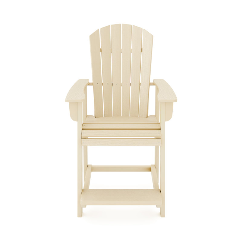 La chaise de comptoir de salle à manger Lumber ajoute du style à votre jardin et à votre patio.