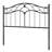 Arched Design Metal Headboard with Adjustable Height Metal Pads & Unique Ball-Adorned Slats