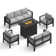7 - Person Sofa Seating Group With Cushions And Fire Pit Table