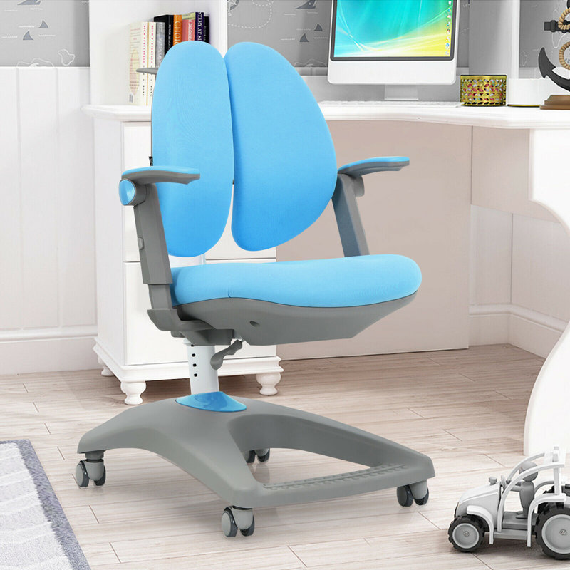 Chaise de bureau à hauteur ajustable pour enfants, Bleu