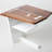 WW Solid Wood Tray Top End Table